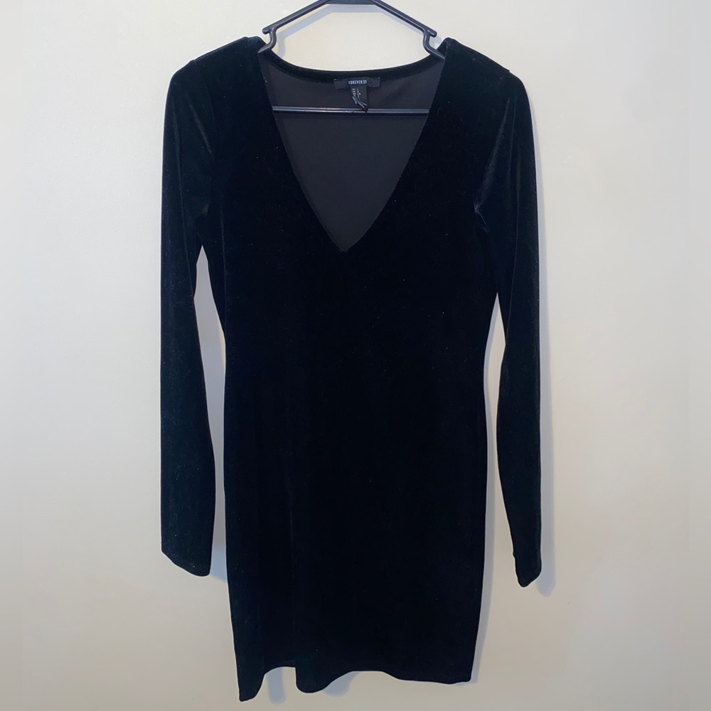 Velvet black dress